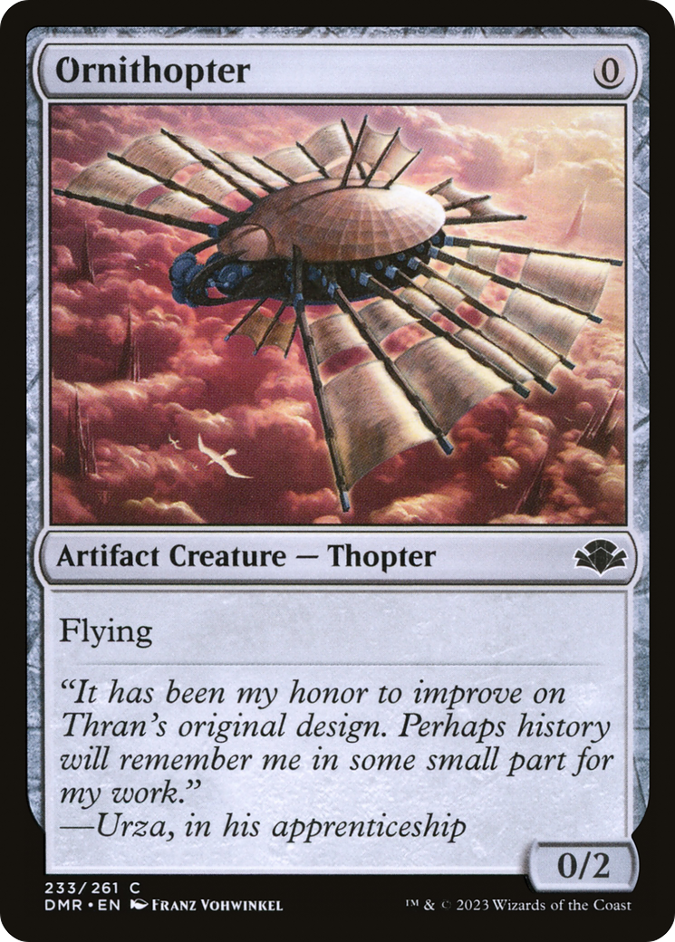 Ornithopter [Dominaria Remastered] | Anubis Games and Hobby