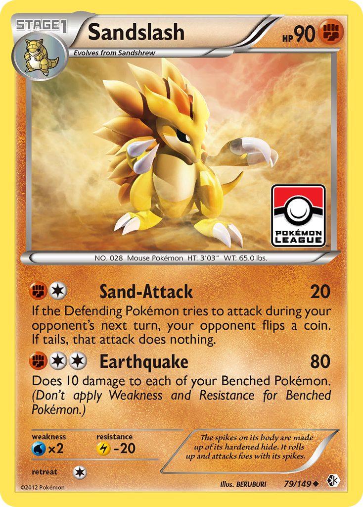 Sandslash (79/149) [Black & White: Boundaries Crossed] | Anubis Games and Hobby