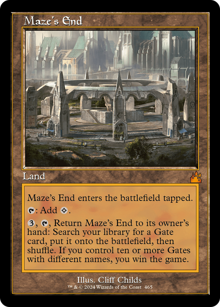 Maze's End (Retro Frame) [Ravnica Remastered] | Anubis Games and Hobby