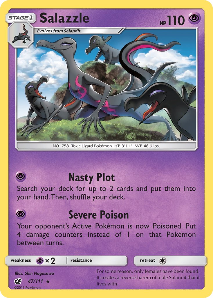 Salazzle (47/111) (Theme Deck Exclusive) [Sun & Moon: Crimson Invasion] | Anubis Games and Hobby