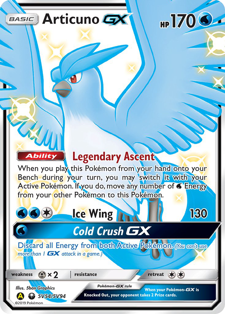 Articuno GX (SV54/SV94) [Sun & Moon: Hidden Fates - Shiny Vault] | Anubis Games and Hobby