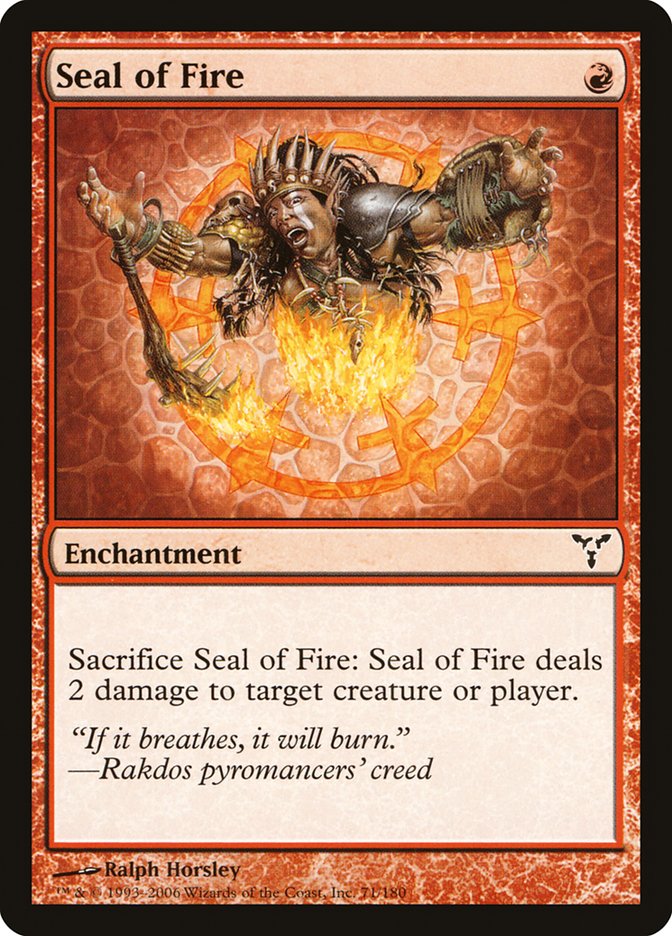 Seal of Fire [Dissension] | Anubis Games and Hobby