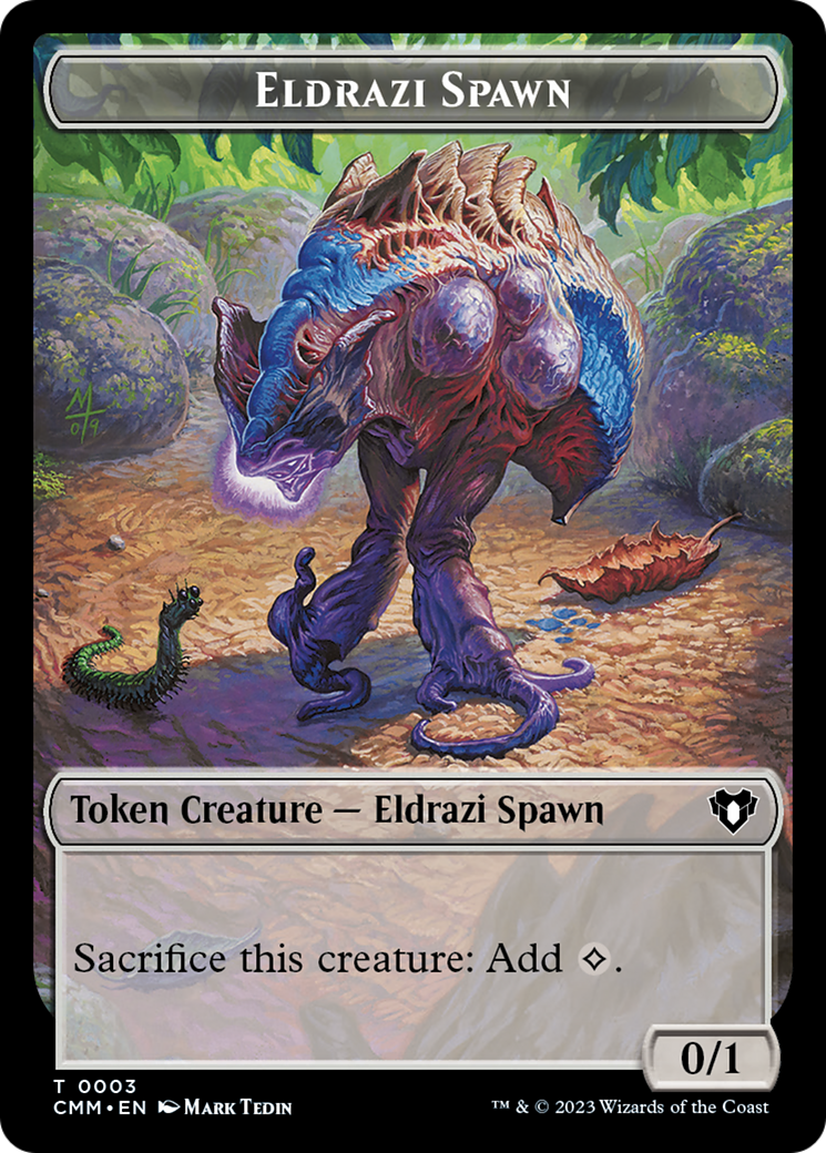 Eldrazi Spawn // Satyr Double-Sided Token [Commander Masters Tokens] | Anubis Games and Hobby