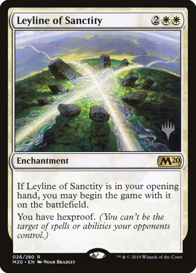 Leyline of Sanctity (Promo Pack) [Core Set 2020 Promos] | Anubis Games and Hobby