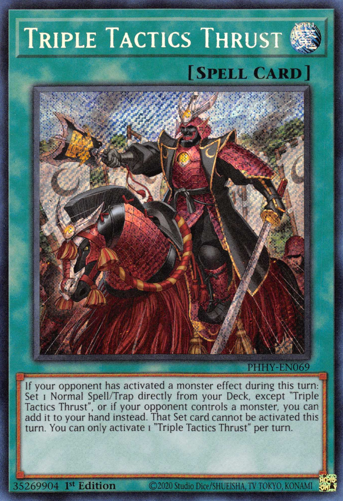 Triple Tactics Thrust [PHHY-EN069] Secret Rare | Anubis Games and Hobby