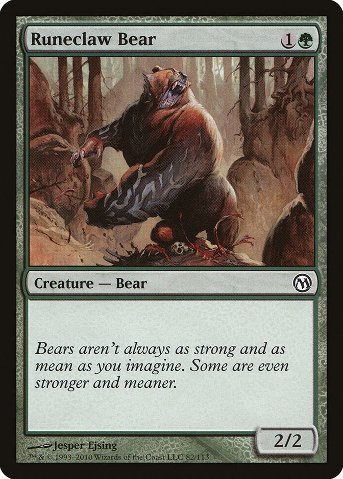 Runeclaw Bear [Duels of the Planeswalkers] | Anubis Games and Hobby