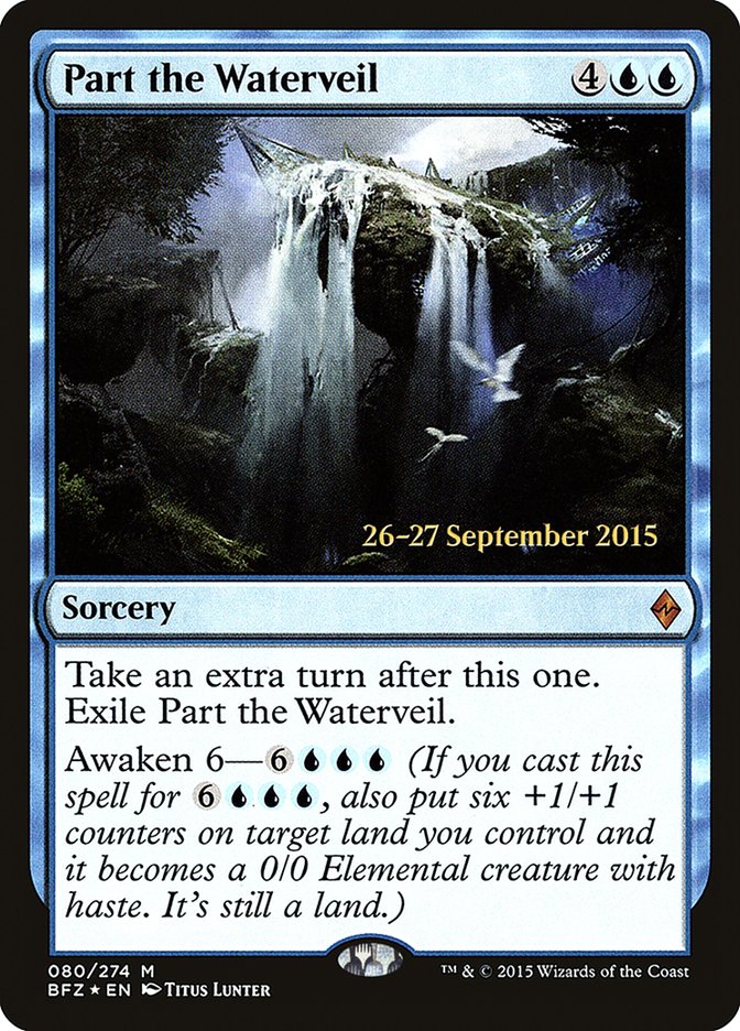 Part the Waterveil [Battle for Zendikar Prerelease Promos] | Anubis Games and Hobby