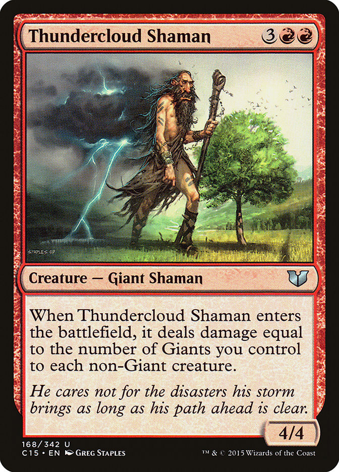 Thundercloud Shaman [Commander 2015] | Anubis Games and Hobby