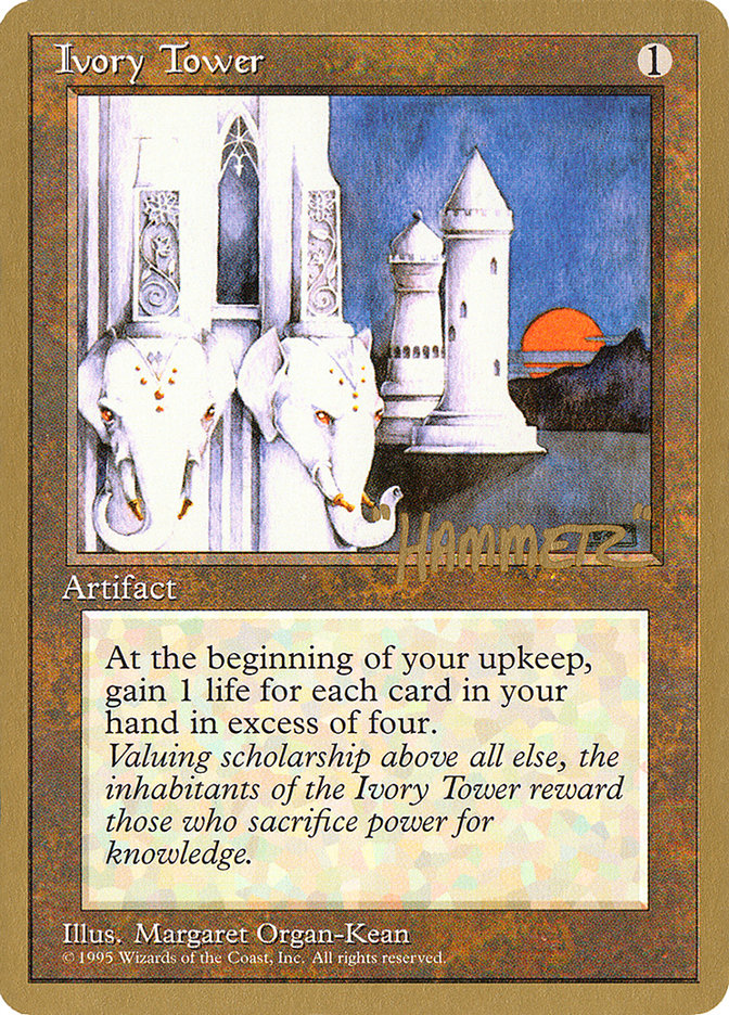 Ivory Tower (Shawn "Hammer" Regnier) [Pro Tour Collector Set] | Anubis Games and Hobby