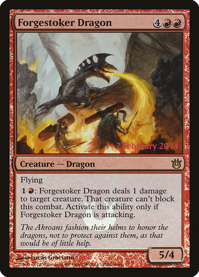 Forgestoker Dragon [Born of the Gods Prerelease Promos] | Anubis Games and Hobby