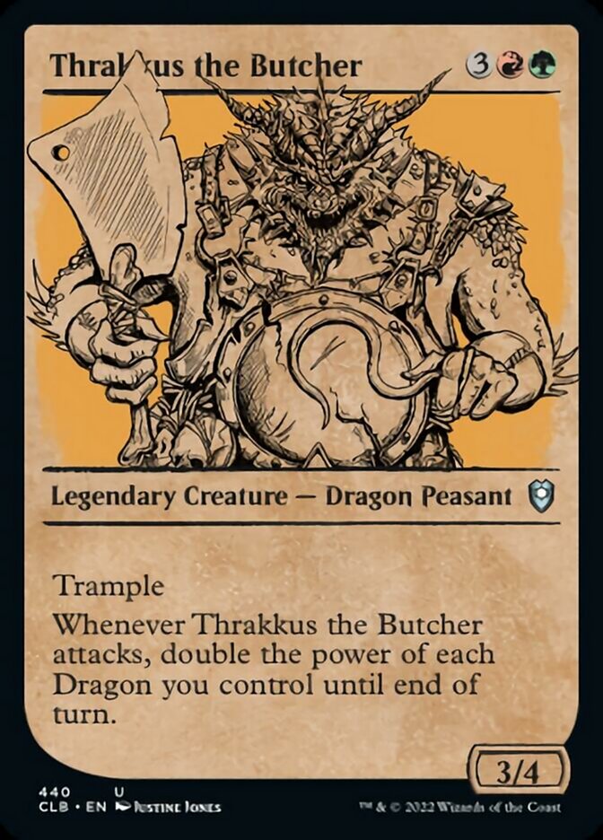 Thrakkus the Butcher (Showcase) [Commander Legends: Battle for Baldur's Gate] | Anubis Games and Hobby