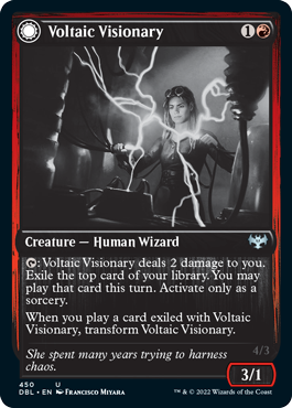 Voltaic Visionary // Volt-Charged Berserker [Innistrad: Double Feature] | Anubis Games and Hobby