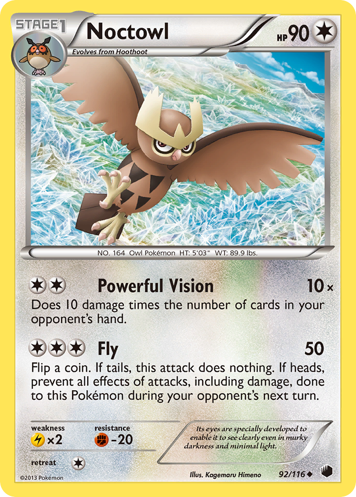 Noctowl (92/116) [Black & White: Plasma Freeze] | Anubis Games and Hobby