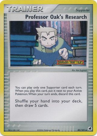 Professor Oak's Research (80/101) (Stamped) [EX: Dragon Frontiers] | Anubis Games and Hobby