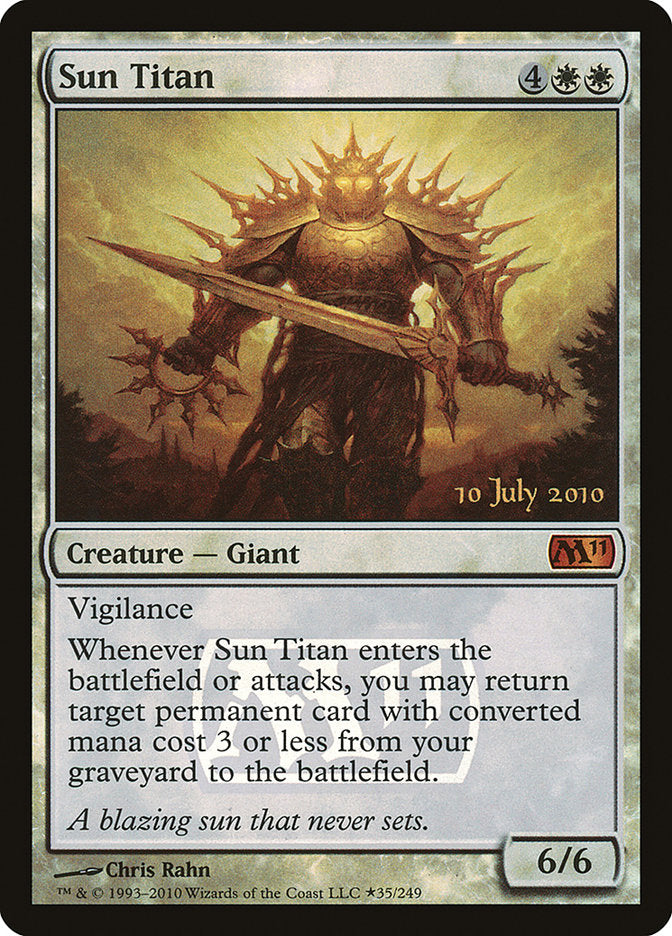 Sun Titan [Magic 2011 Prerelease Promos] | Anubis Games and Hobby