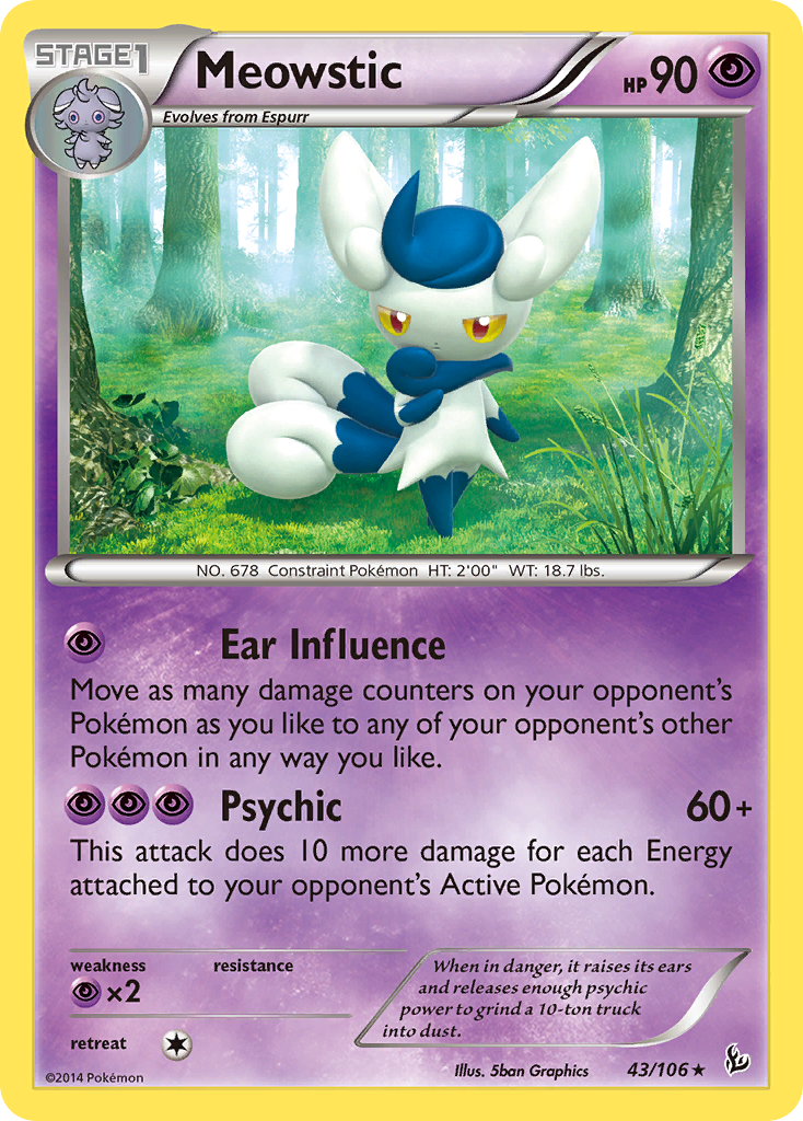 Meowstic (43/106) [XY: Flashfire] | Anubis Games and Hobby