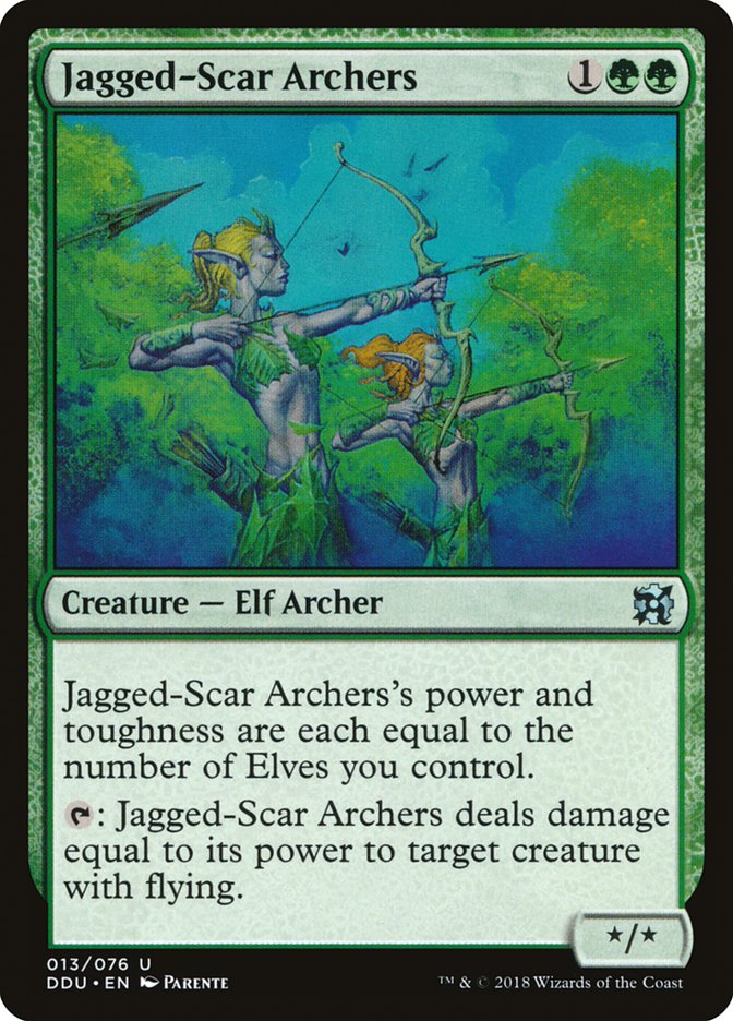 Jagged-Scar Archers [Duel Decks: Elves vs. Inventors] | Anubis Games and Hobby