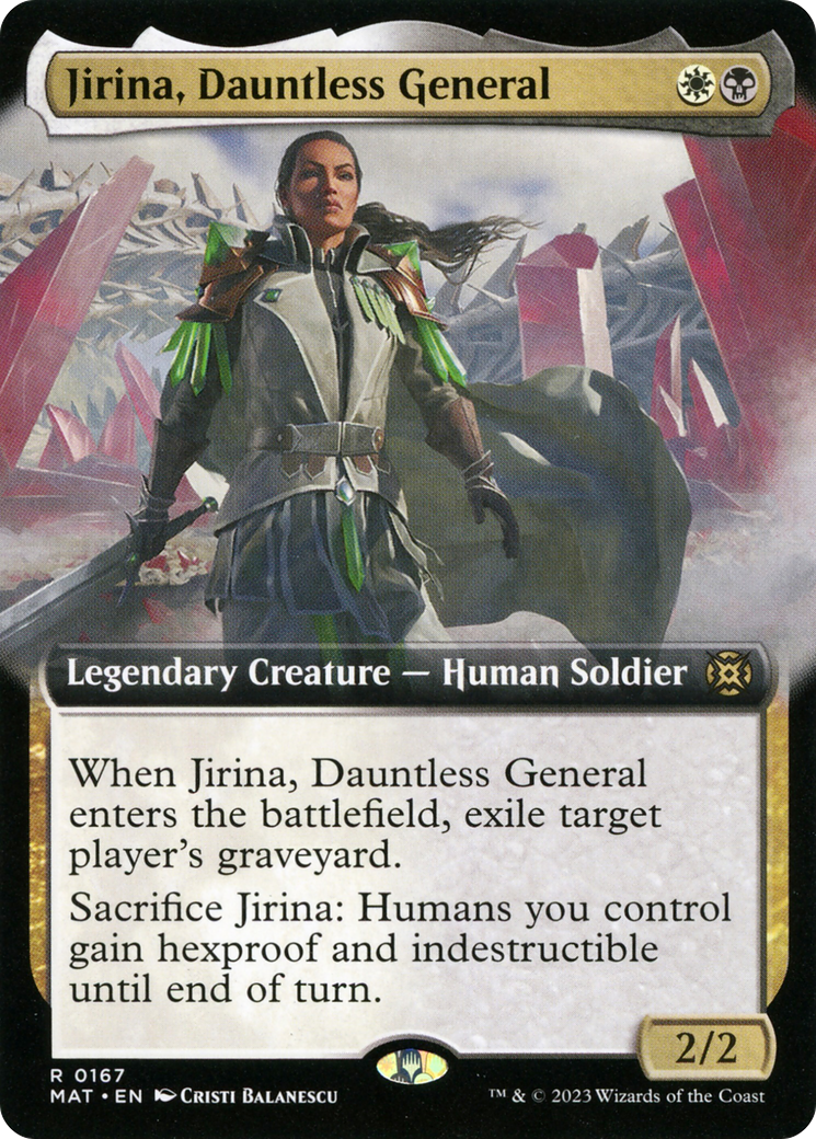 Jirina, Dauntless General (Extended Art) [March of the Machine: The Aftermath] | Anubis Games and Hobby