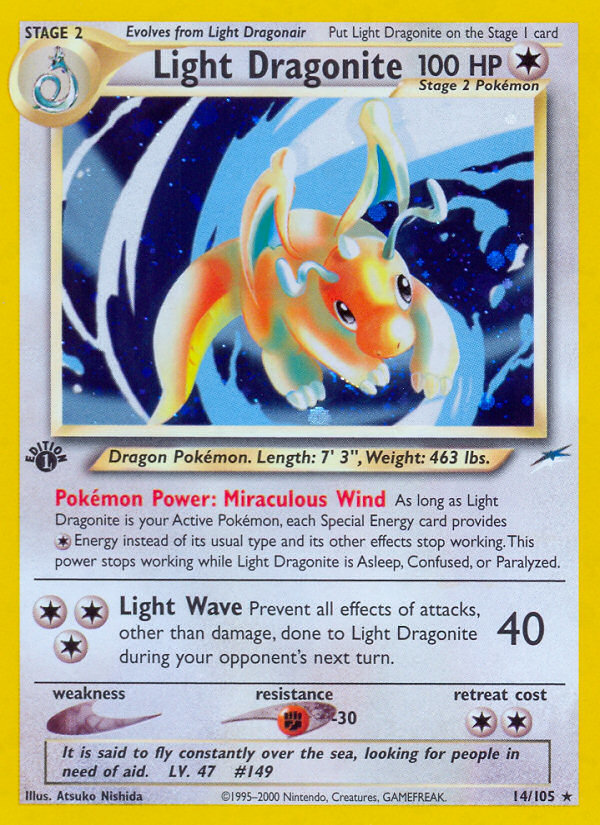 Light Dragonite (14/105) [Neo Destiny 1st Edition] | Anubis Games and Hobby
