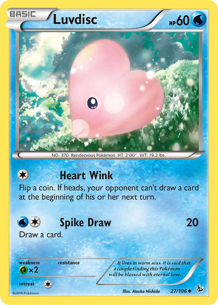 Luvdisc (27/106) [XY: Flashfire] | Anubis Games and Hobby