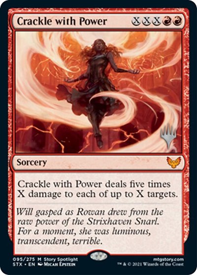 Crackle with Power (Promo Pack) [Strixhaven: School of Mages Promos] | Anubis Games and Hobby