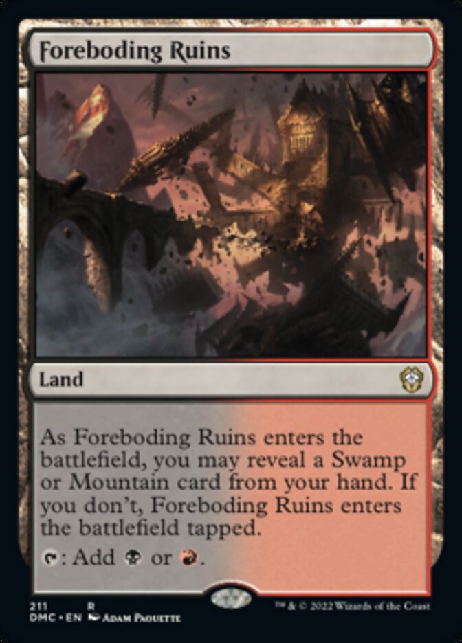 Foreboding Ruins [Dominaria United Commander] | Anubis Games and Hobby