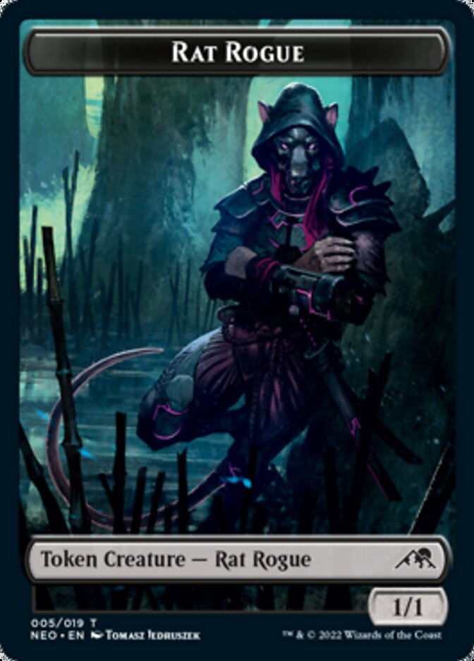 Rat Rogue Token [Kamigawa: Neon Dynasty Tokens] | Anubis Games and Hobby