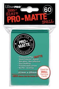 Ultra Pro Deck Protector Small Pro-Matte - Aqua 60 Count | Anubis Games and Hobby