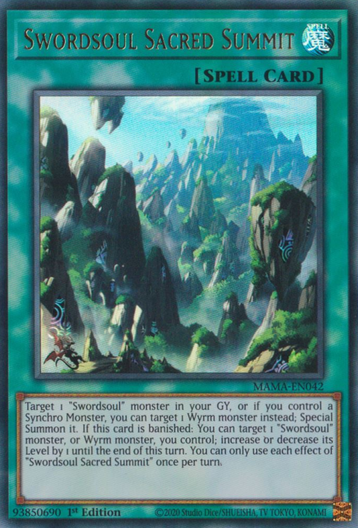 Swordsoul Sacred Summit [MAMA-EN042] Ultra Rare | Anubis Games and Hobby