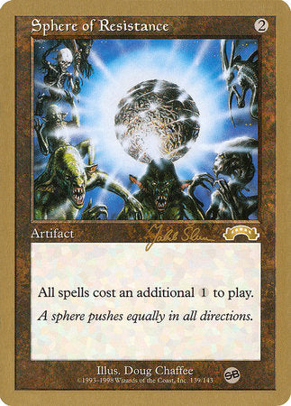 Sphere of Resistance - 1999 Jakub Slemr (EXO) (SB) [World Championship Decks 1999] | Anubis Games and Hobby