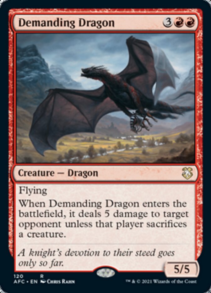 Demanding Dragon [Dungeons & Dragons: Adventures in the Forgotten Realms Commander] | Anubis Games and Hobby