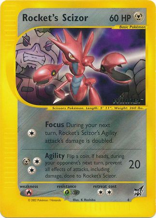 Rocket's Scizor (4) (Winner) [Best of Promos] | Anubis Games and Hobby