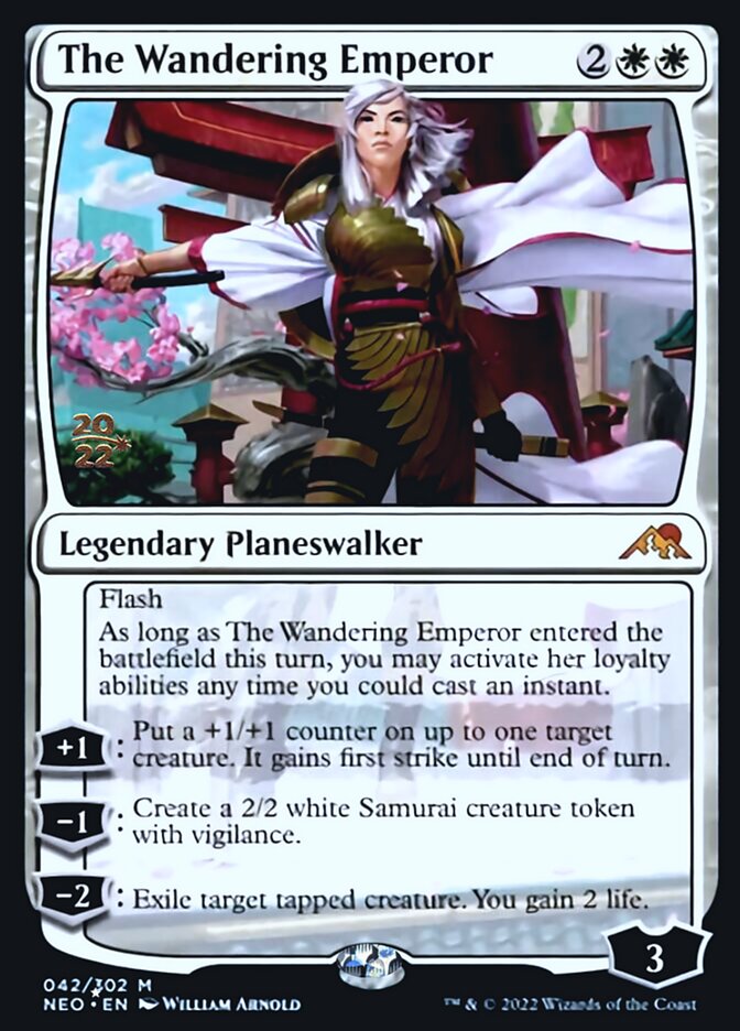 The Wandering Emperor [Kamigawa: Neon Dynasty Prerelease Promos] | Anubis Games and Hobby