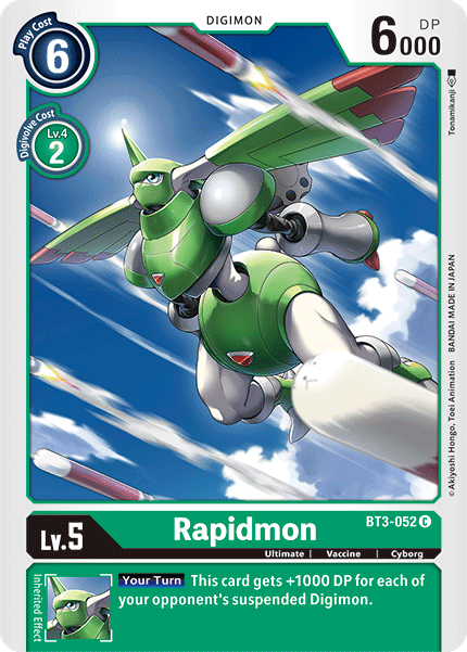 Rapidmon [BT3-052] [Release Special Booster Ver.1.5] | Anubis Games and Hobby