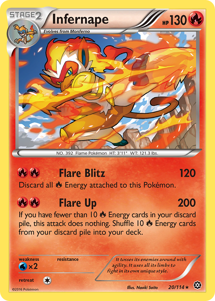 Infernape (20/114) [XY: Steam Siege] | Anubis Games and Hobby