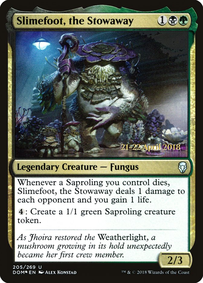 Slimefoot, the Stowaway [Dominaria Prerelease Promos] | Anubis Games and Hobby
