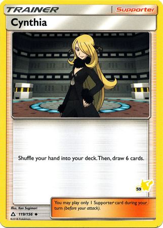 Cynthia (119/156) (Pikachu Stamp #59) [Battle Academy 2020] | Anubis Games and Hobby