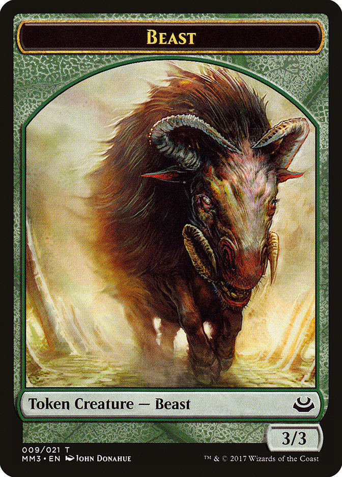 Beast Token (009/021) [Modern Masters 2017 Tokens] | Anubis Games and Hobby