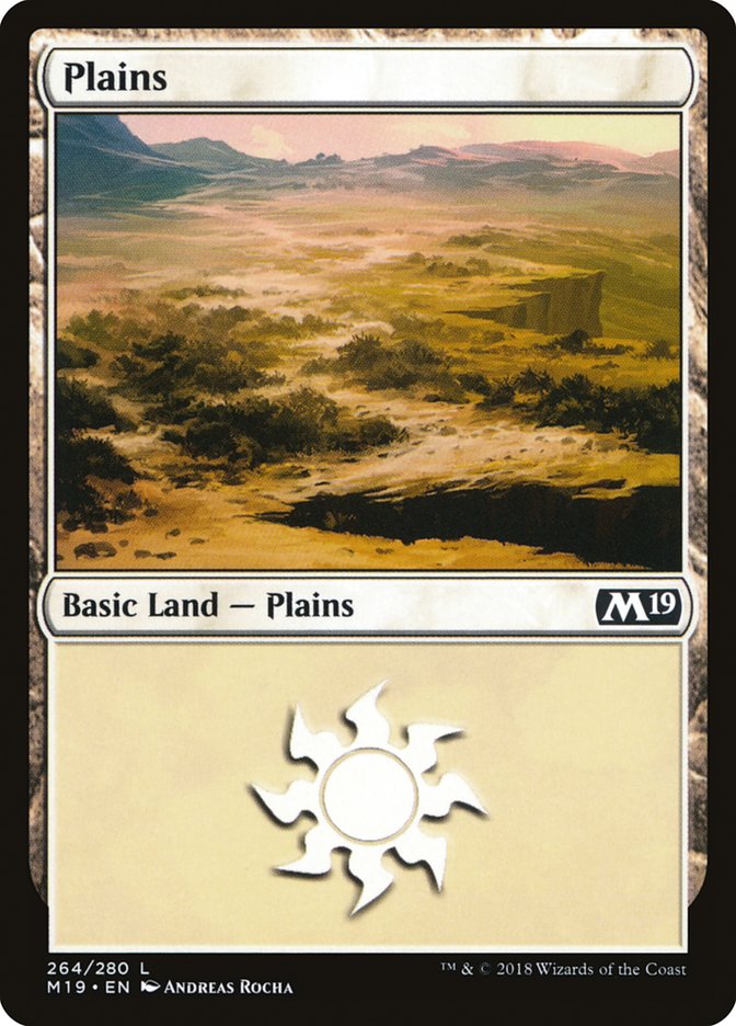 Plains (264) [Core Set 2019] | Anubis Games and Hobby