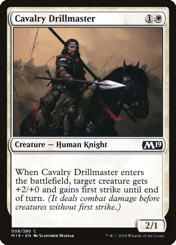 Cavalry Drillmaster [Core Set 2019] | Anubis Games and Hobby