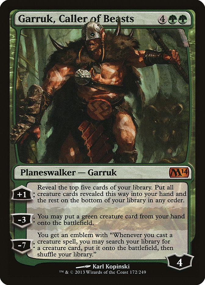 Garruk, Caller of Beasts [Magic 2014] | Anubis Games and Hobby