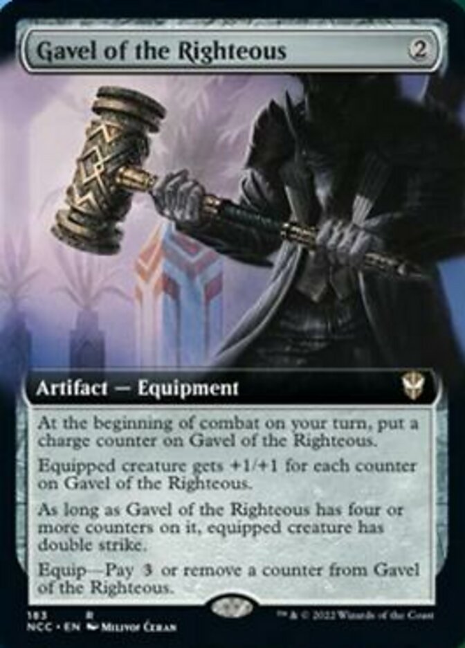 Gavel of the Righteous (Extended Art) [Streets of New Capenna Commander] | Anubis Games and Hobby
