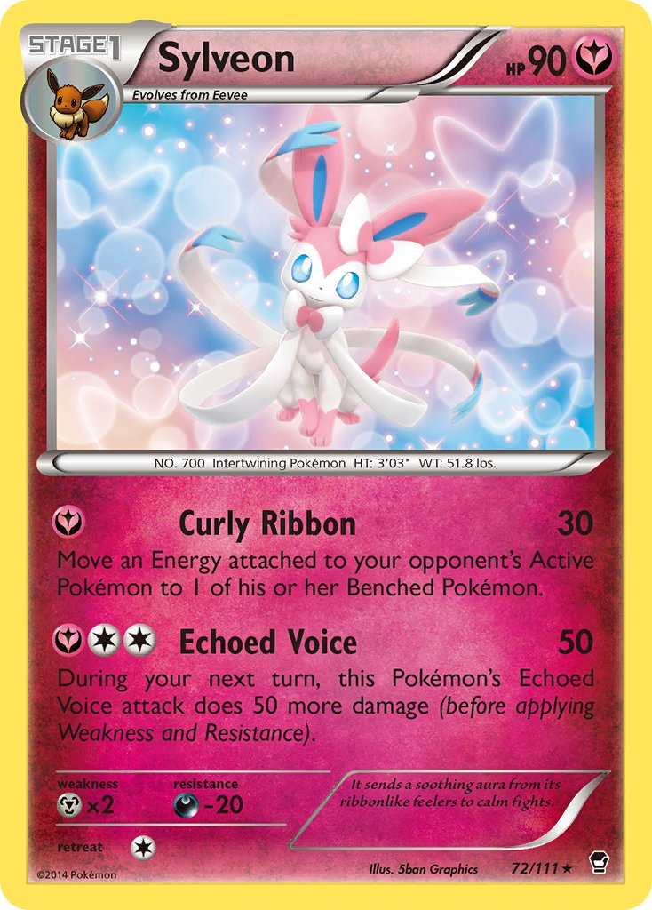 Sylveon (72/111) (Theme Deck Exclusive) [XY: Furious Fists] | Anubis Games and Hobby