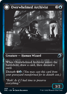 Overwhelmed Archivist // Archive Haunt [Innistrad: Double Feature] | Anubis Games and Hobby