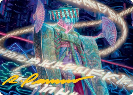 Satsuki, the Living Lore Art Card (Gold-Stamped Signature) [Kamigawa: Neon Dynasty Art Series] | Anubis Games and Hobby