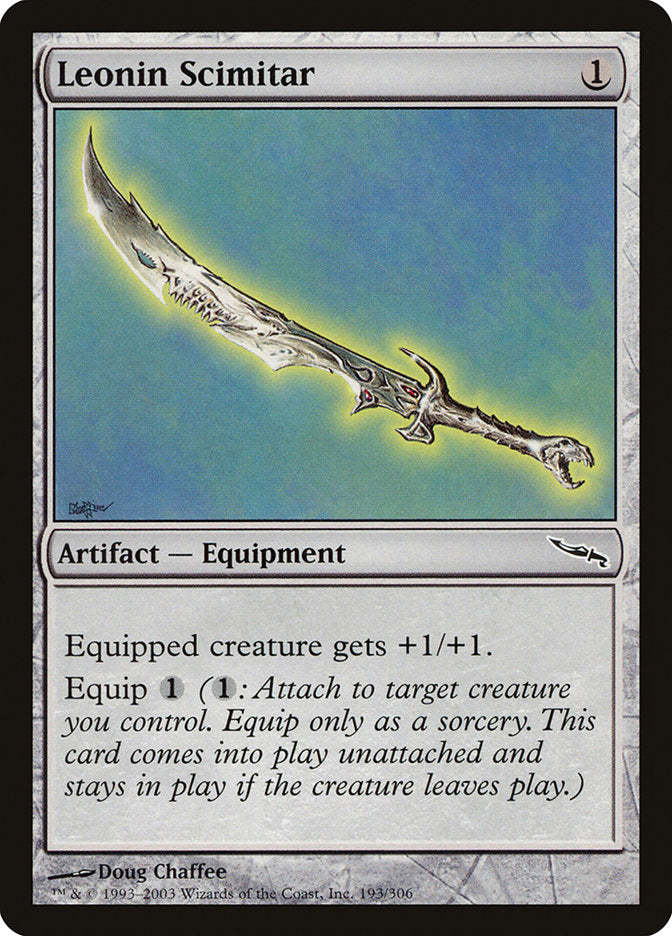 Leonin Scimitar [Mirrodin] | Anubis Games and Hobby