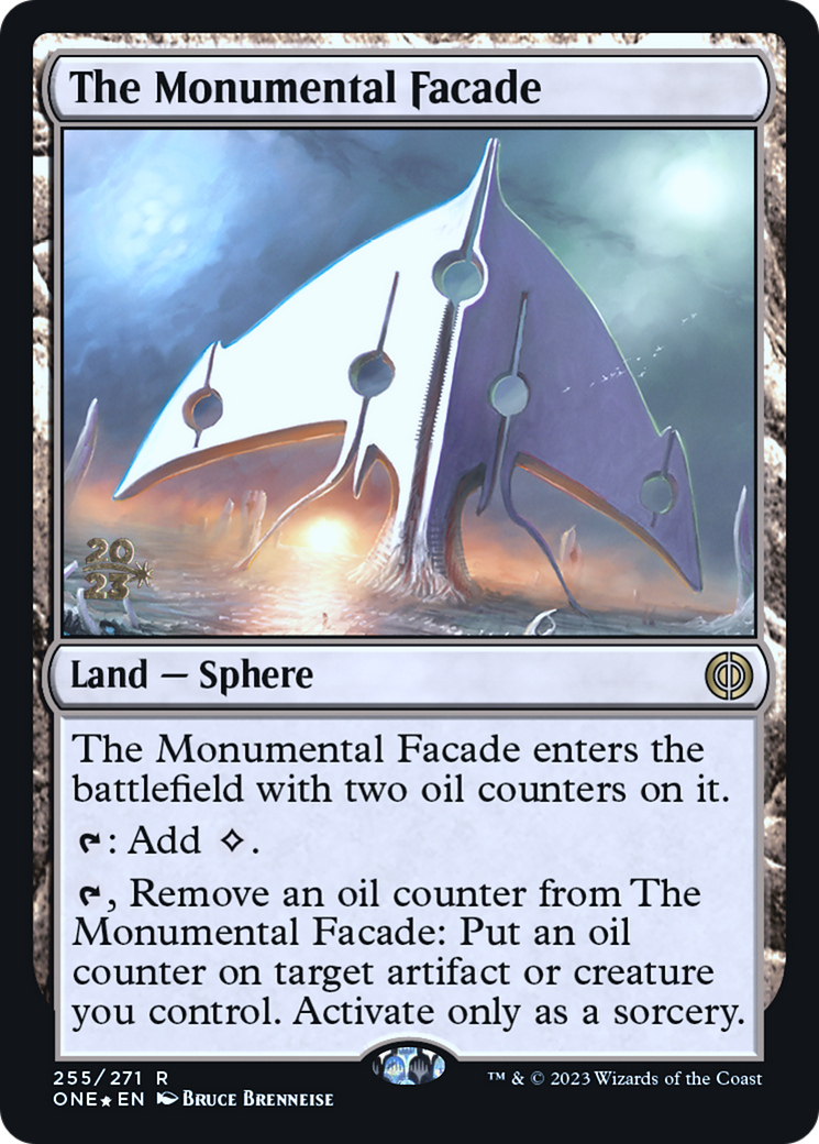 The Monumental Facade [Phyrexia: All Will Be One Prerelease Promos] | Anubis Games and Hobby