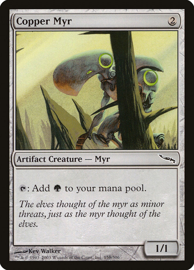 Copper Myr [Mirrodin] | Anubis Games and Hobby