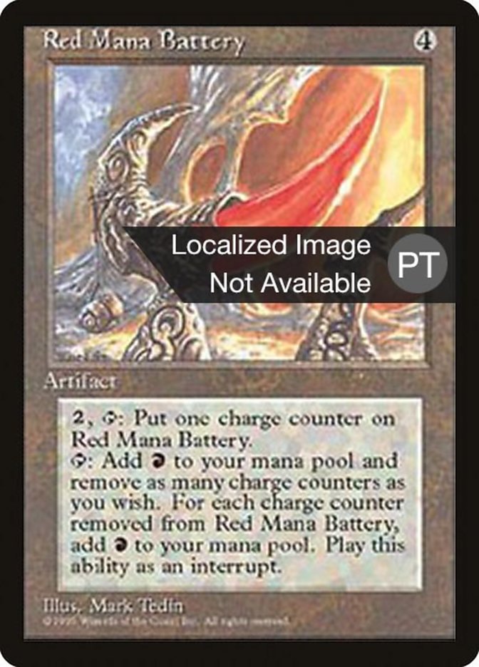 Red Mana Battery [Fourth Edition (Foreign Black Border)] | Anubis Games and Hobby