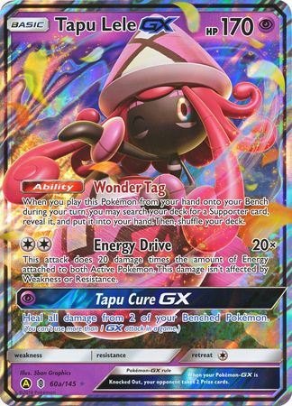 Tapu Lele GX (60a/145) (Alternate card) (Jumbo Card) [Sun & Moon: Guardians Rising] | Anubis Games and Hobby